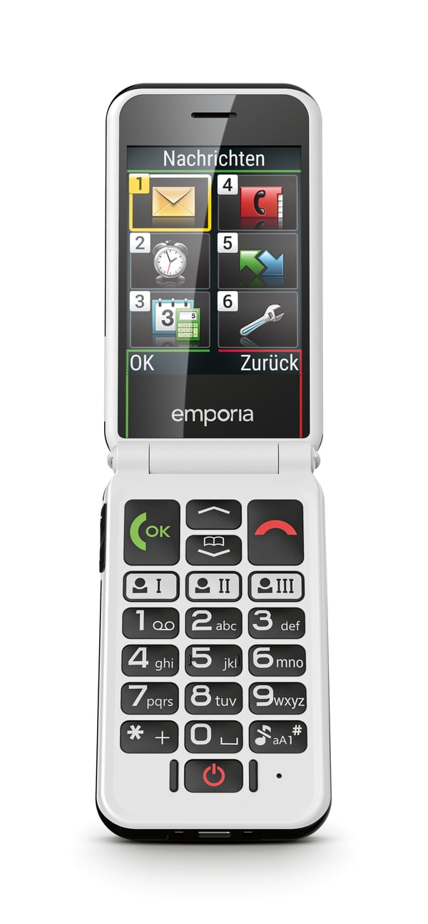 Emporia SIMPLICITYglam.4G 7,11 cm (2.8") 106 g Sort Senior telefon