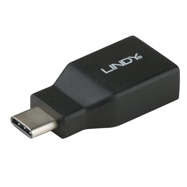 Lindy 41899 kabel kønsskifter USB 3.1-C USB 3.1-A Sort