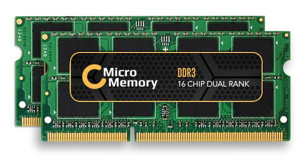 CoreParts DDR3 SO-DIMM Hukommelsessæt 16 GB (2x 8 GB) 1600 MHz Notebook PC3-12800