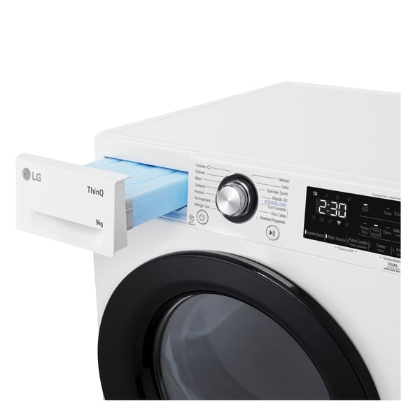 LG RH90V9AVBN tørretumbler Fritstående Front-læsning 9 kg Hvid