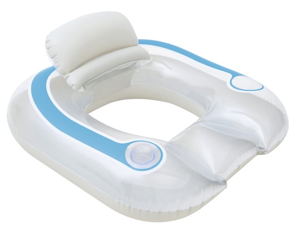 Bestway 43097 pool- och badmadrass Blå, Transparent Mönstrad Vinyl Sittring