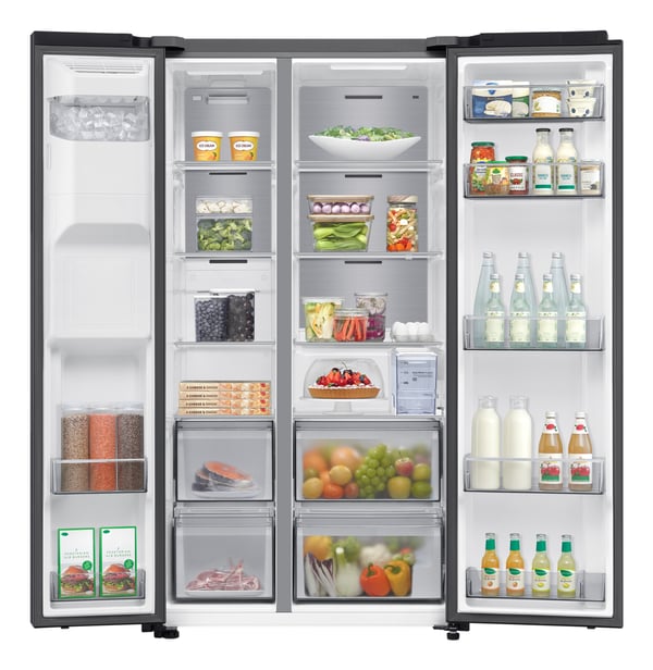 Samsung RS70F65KDF Kombinerad kyl/frys side-by-side Fristående 640 l Svart