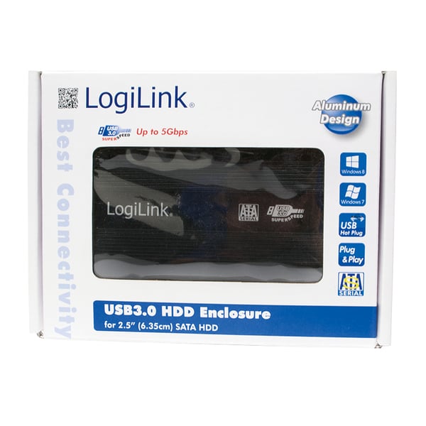 LogiLink UA0106 drevkabinet HDD kabinet Sort 2.5" USB-drevet