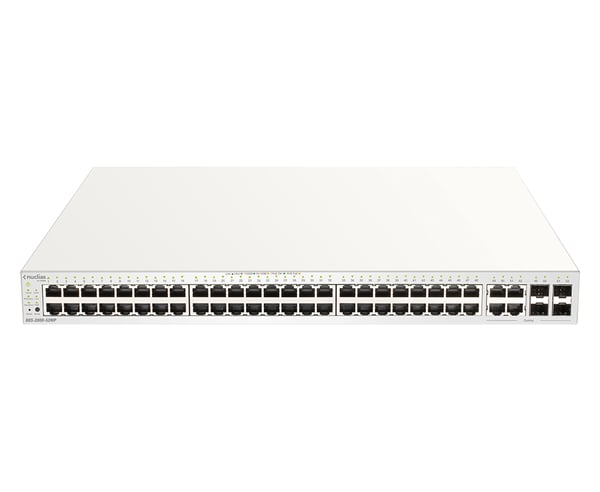 D-Link DBS-2000-52MP netværksswitch Administreret L2 Gigabit Ethernet (10/100/1000) Strøm over Ethernet (PoE) Grå
