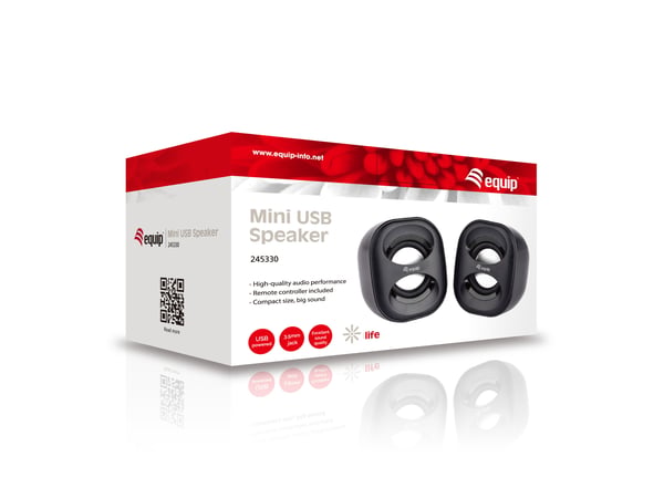 Equip 245330 högtalare Svart Kabel 3 W