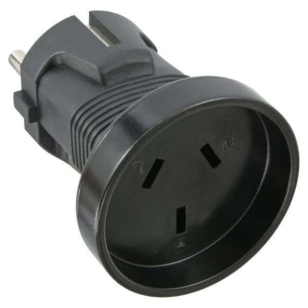 InLine 16703A strømstik adapter Sort