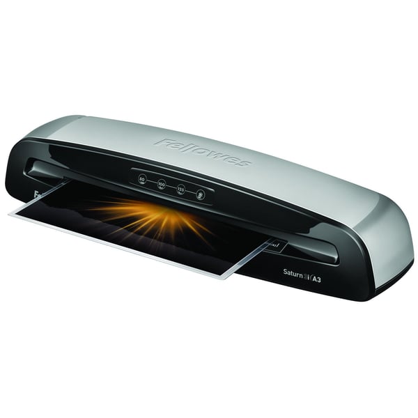 Fellowes Saturn 3i Varm/kall lamineringsmaskin 300 mm/min Svart, Silver