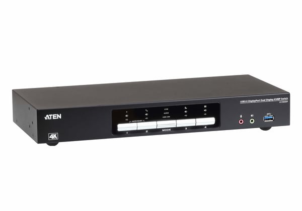 ATEN CS1944DP-AT-G KVM-kytkin Musta