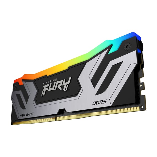 Kingston Technology FURY 48 GB 8400 MT/s DDR5 CL40 CUDIMM (sæt med 2) Renegade RGB, sølv XMP
