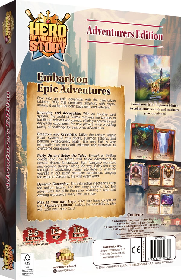 Asmodee Hero of Your Own Story Adventures Edition Lautapeli Matkailu-/seikkailupeli