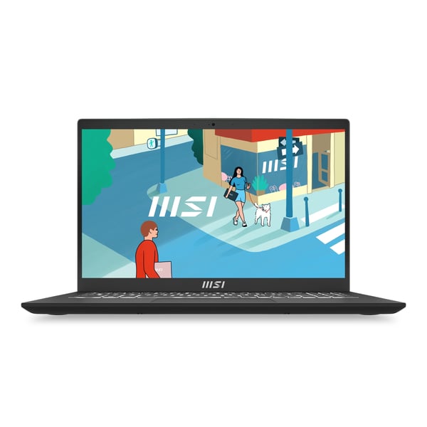 MSI Modern 15 B13M-448IT Intel® Core™ i5 i5-1335U Laptop 39,6 cm (15.6") Fuld HD 8 GB DDR4-SDRAM 512 GB SSD Wi-Fi 6 (802.11ax) Windows 11 Home Sort