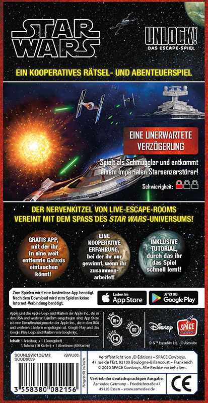 Asmodee Unlock! Star Wars 0 min Kortspel Kortbytesspel