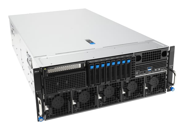 ASUS ESC8000A-E13P LGA 6096 Teline ( 4U ) Hopea, Musta