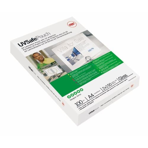 GBC UVSafeTM A4-laminointitasku 150mic/100kpl