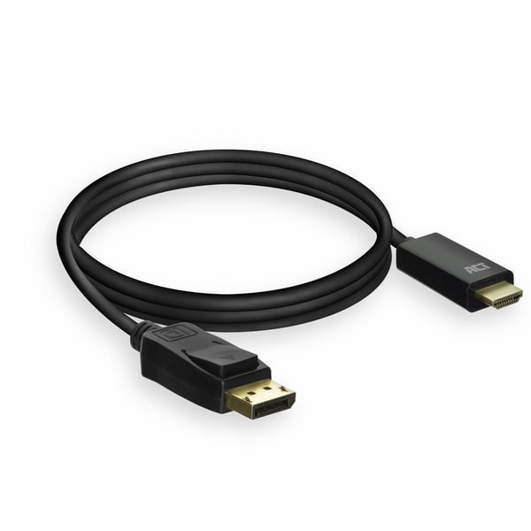 ACT AC7550 videokaapeli-adapteri 1,8 m DisplayPort HDMI-tyyppi A (vakio) Musta