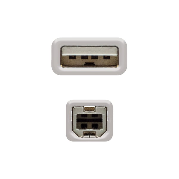 Nanocable 10.01.0103 USB-kabel USB 2.0 1,8 m USB A USB B Beige