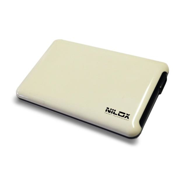 Nilox DH0002WH tallennusaseman kotelo HDD-kotelo Valkoinen 2.5"