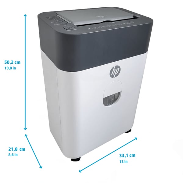 HP OneShred Auto 100CC papirmakulator Krydsmakulering 68 dB 22 cm Hvid