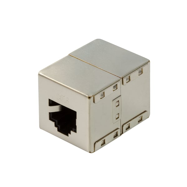 LogiLink NP0054 kabelomvandlare (hane/hona) RJ45 Grå