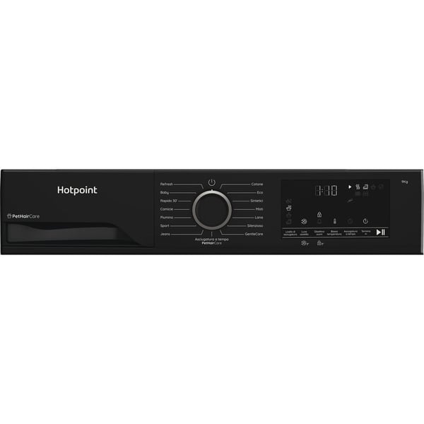 Hotpoint HPT 94D BBS IT tørretumbler Fritstående Front-læsning 9 kg Sort