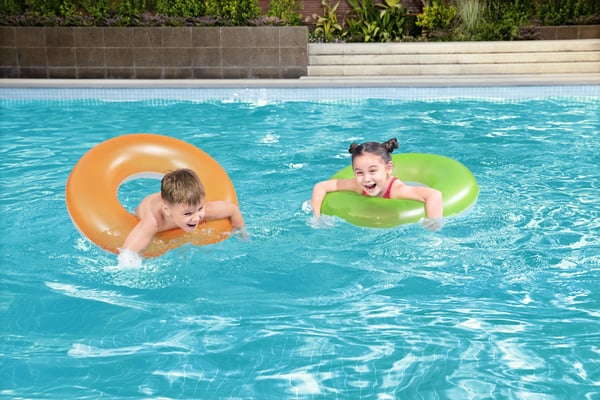 Bestway 36024 pool- och badmadrass Blå, Grön, Rosa Monokromatiskt Vinyl Badring
