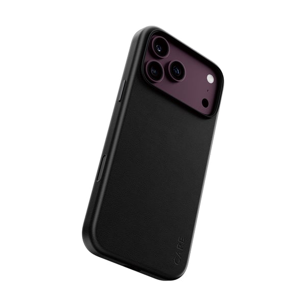 PanzerGlass CARE™ by ® Solo Vegan Leather Case Black w. MagSafe iPhone 2026 Pro Max | 17 Pro Max mobiltelefon etui Cover Sort