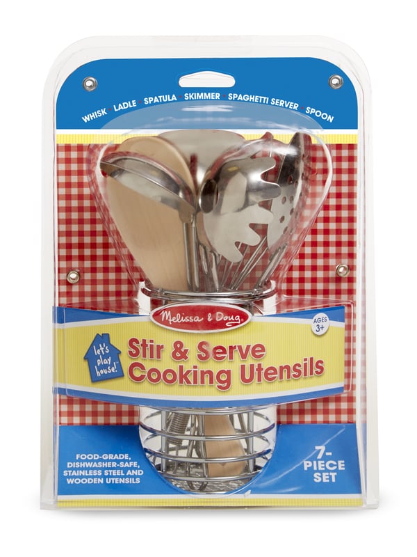 Melissa & Doug Let's Play House! Stir & Serve Cooking Utensils