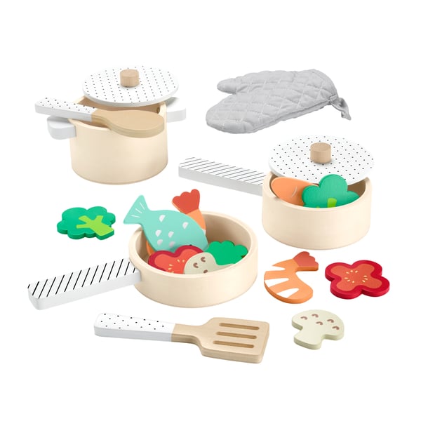 Fisher-Price Wooden Pots and Pans Set