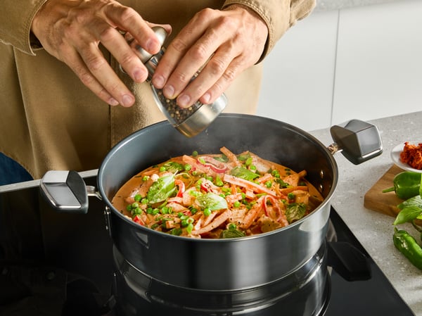 Tefal Emotion+ E3337145 sovsegryde Rund Rustfrit stål