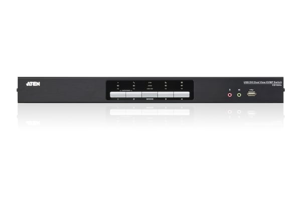 ATEN CS1644A-AT-G KVM Switch Stativ-montering Sort