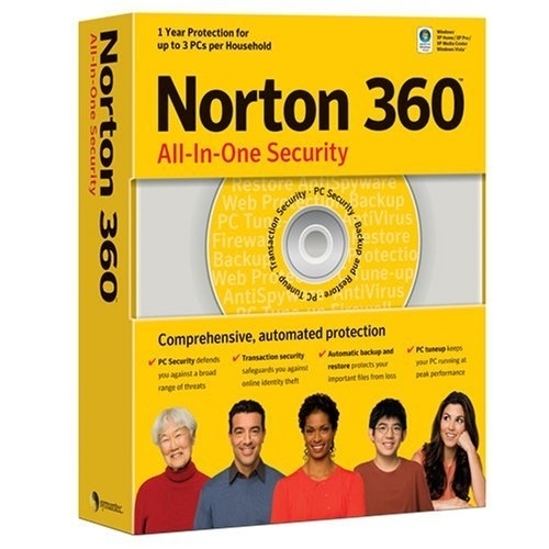 Norton 360 (EN) WinXP/Vista Kontorspaket 1 licens/-er Engelska