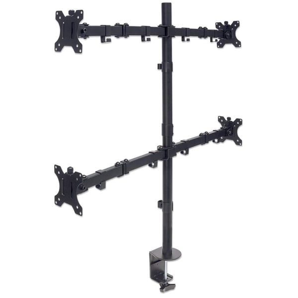 Manhattan 461566 monitorin kiinnike ja jalusta 81,3 cm (32") Vastaanotto Musta