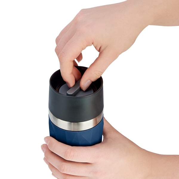 EMSA Travel Mug Compact 300 ml Blå, Rostfritt stål