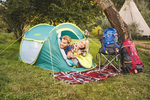 Bestway 68086 rygsæk telt Pop-up telt 2 person(er) Blå, Hvid, Gul