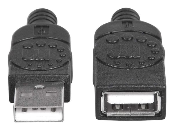 Manhattan 338653 USB-kaapeli USB 2.0 1,8 m USB A 0,48 Gbit/s Musta
