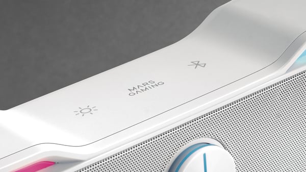 Mars Gaming MSBXW soundbar-högtalare Vit 10 W