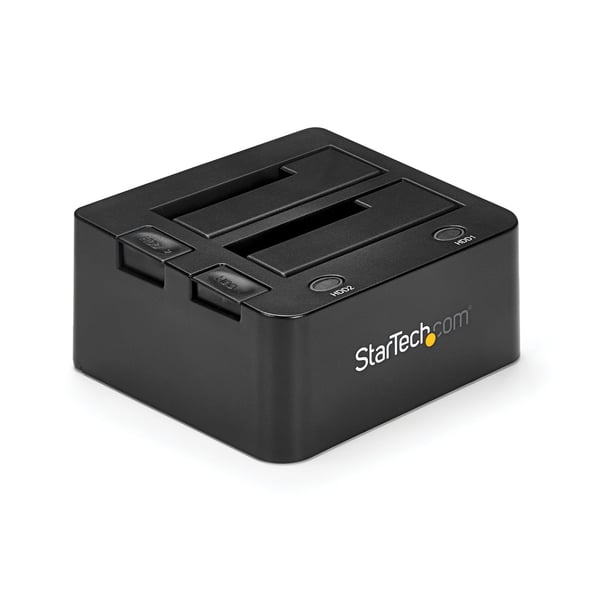 StarTech.com Dubbel USB 3.0-dockningsstation med UASP för 2,5/3,5" SSD/HDD-hårddiskar – SATA 6 Gbps