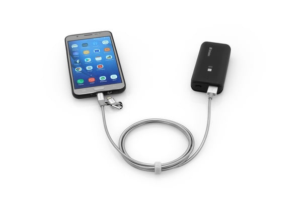 Verbatim 48869 USB-kabel 1 m USB A Micro-USB B/Lightning Aluminium, Grå
