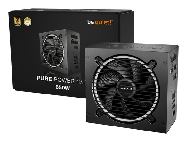 be quiet! Pure Power 13 M | 650W virtalähdeyksikkö 20+4 pin ATX ATX Musta