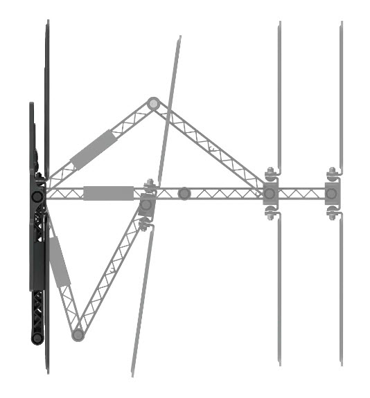 Hama 00220852 TV-kiinnike 2,29 m (90") Musta