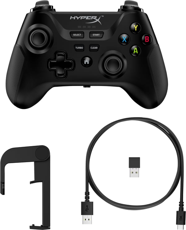 HyperX Clutch – trådlös spelkontroll (svart) – Mobil, dator