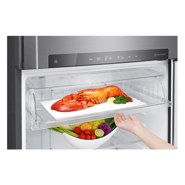 LG GTB744PZHED Fritstående 506 L Platin