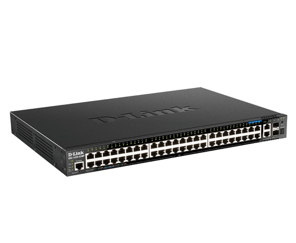 D-Link DGS-1520-52MP hanterad L3 Gigabit Ethernet (10/100/1000) Strömförsörjning via Ethernet (PoE) stöd 1U Svart