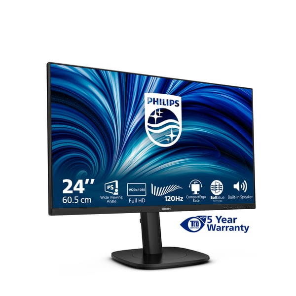 Philips 3000 series 24B2N3200J/00 tietokoneen litteä näyttö 60,5 cm (23.8") 1920 x 1080 pikseliä Full HD LCD Musta