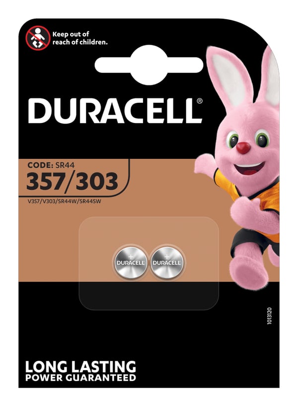 Duracell 303/357 Kertakäyttöinen akku SR44 Hopea-oksidi (S)