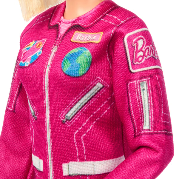 Barbie Careers Astronaut -nukke ja tarvike, nukke jolla riisuttava avaruuspuku ja kypärä