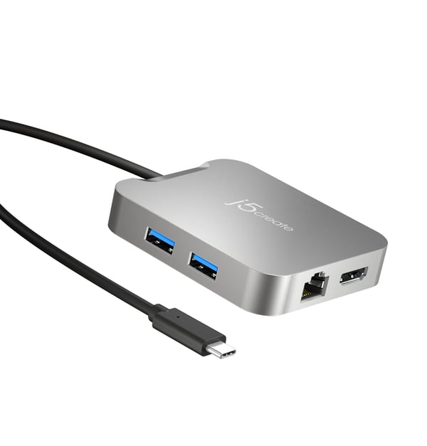 j5create JCD391-N 4K60 Elite USB-C® PD-adapter med flera portar