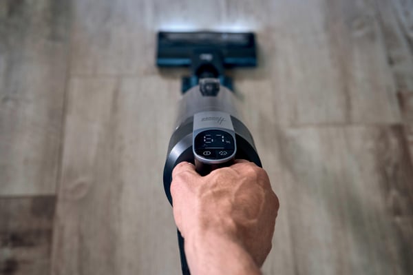 Hoover HF350HP 011 2-i-1 stangstøvsuger Batteri Dry HEPA Poseløs 0,7 L 400 W Sort, Sølv 2,5 At