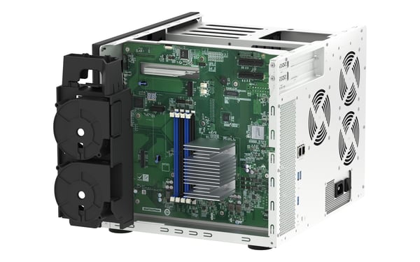 QNAP TS-1655 NAS Tower Intel Atom® C5125 8 GB DDR4 0 TB QNAP Turbo System Svart