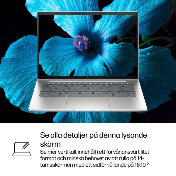 HP EliteBook 6 G1q Next Gen AI PC Copilot+ PC Snapdragon X1P-42-100 Bärbar dator 35,6 cm (14") WUXGA 32 GB LPDDR5x-SDRAM 1 TB SSD Wi-Fi 7 (802.11be) Windows 11 Pro Silver